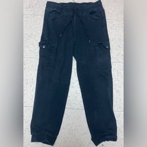 Cargo elastic dark wash lightweight jeans